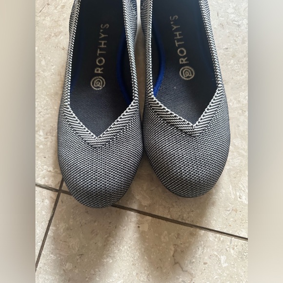 Rothy’s BirdsEye Black Grey Round Toe Flats Womens size 8 - Picture 4 of 4